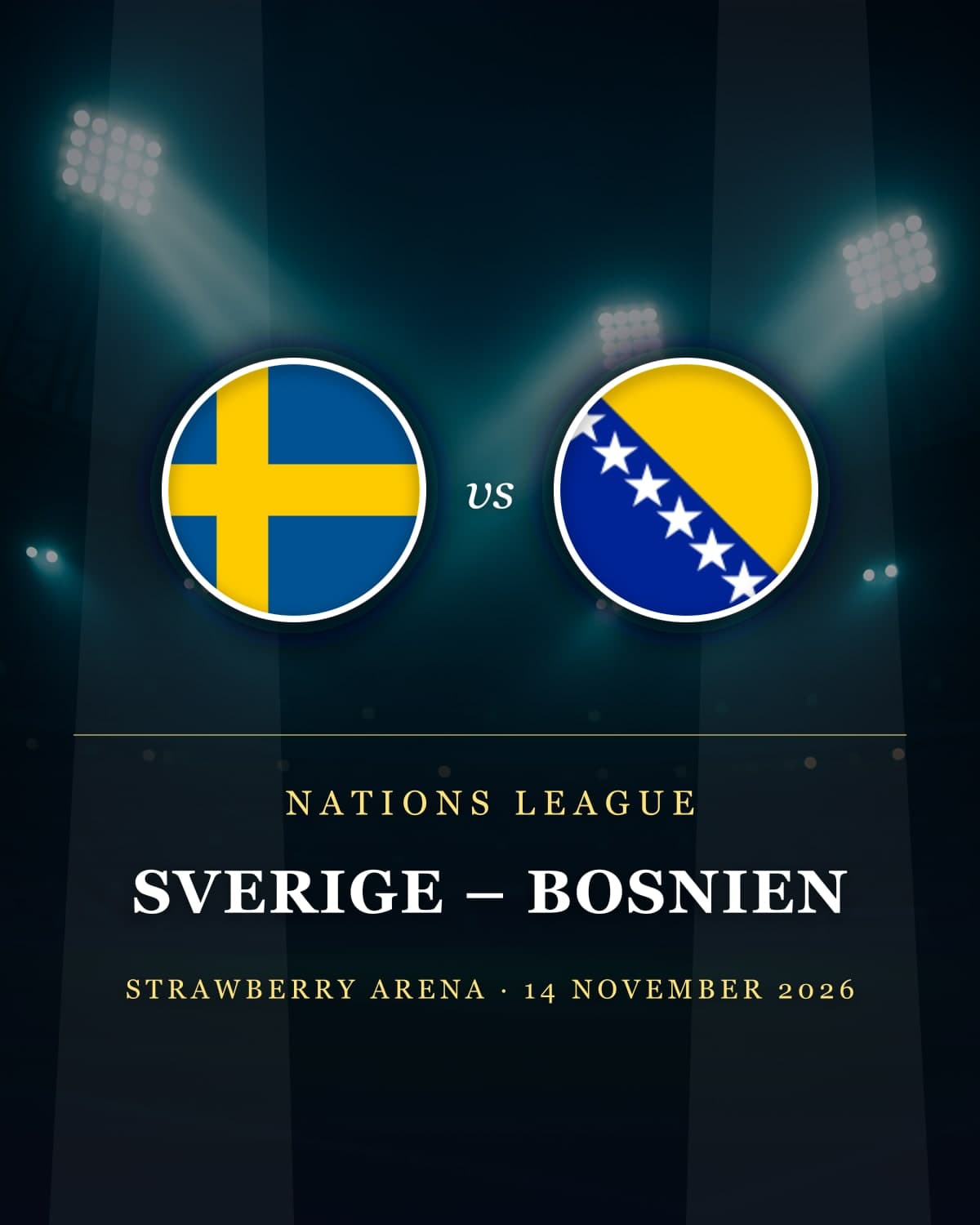 Sverige – Bosnien-Hercegovina (Nations League) – biljetter